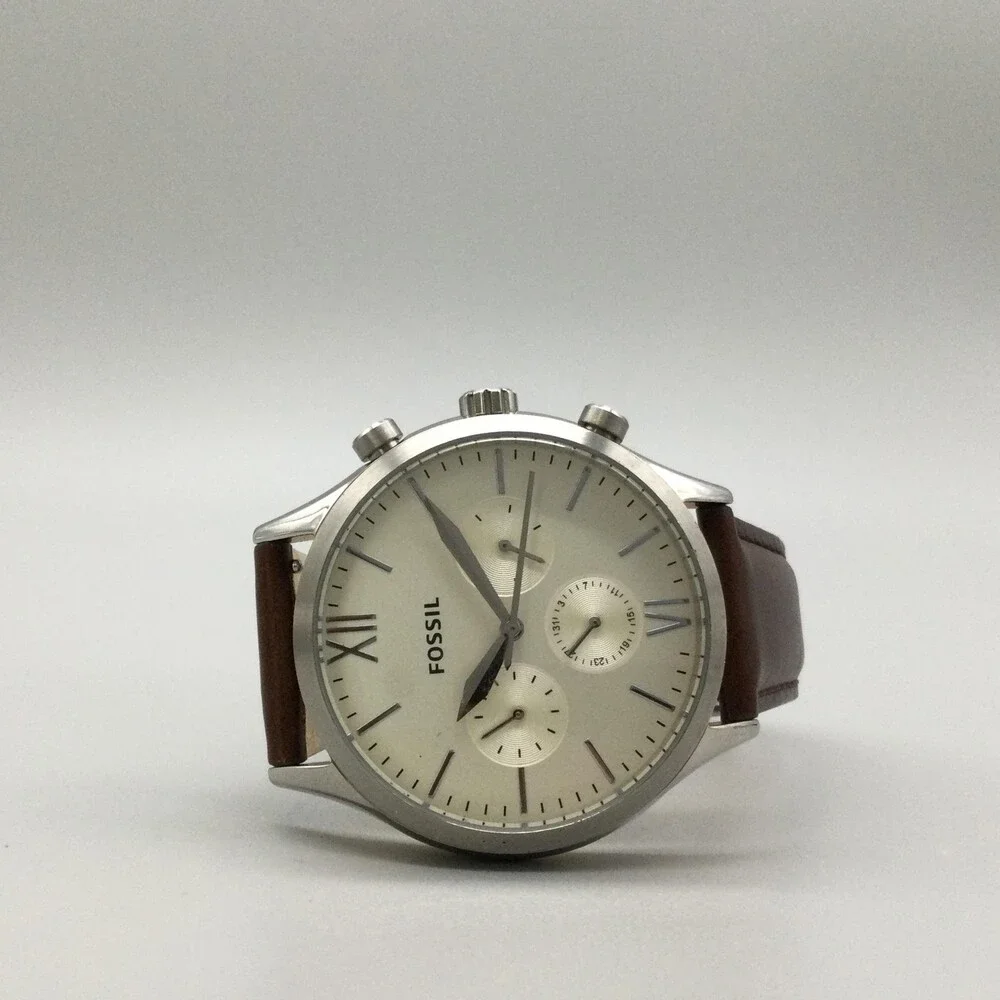 Fossil Femore BQ2363 Mens Watch 44mml Leather Date Multifunction New Battery